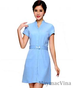 mẫu váy đồng phục spa