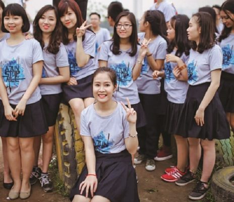 áo lớp màu tím