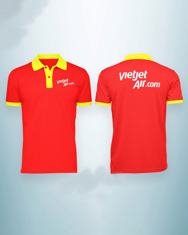 mẫu áo thun công ty Vietjet